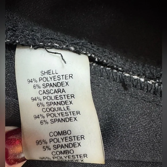 Vince Camuto Black Shift Dress White Trim Sleeveless Size‎ 14 NWT - Picture 6 of 7